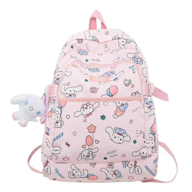 Sanrio Cinnamoroll 2024 New Women'S Backpack Fashionable High Quality Girl Backpack Cartoon Large Capacity Student Backpack