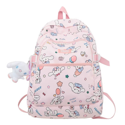 Sanrio Cinnamoroll 2024 New Women'S Backpack Fashionable High Quality Girl Backpack Cartoon Large Capacity Student Backpack