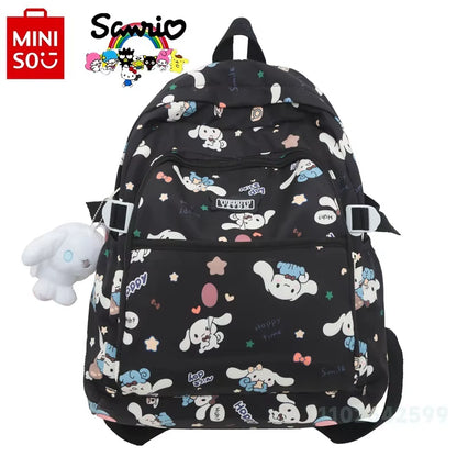 Sanrio Cinnamoroll 2024 New Women'S Backpack Fashionable High Quality Girl Backpack Cartoon Large Capacity Student Backpack
