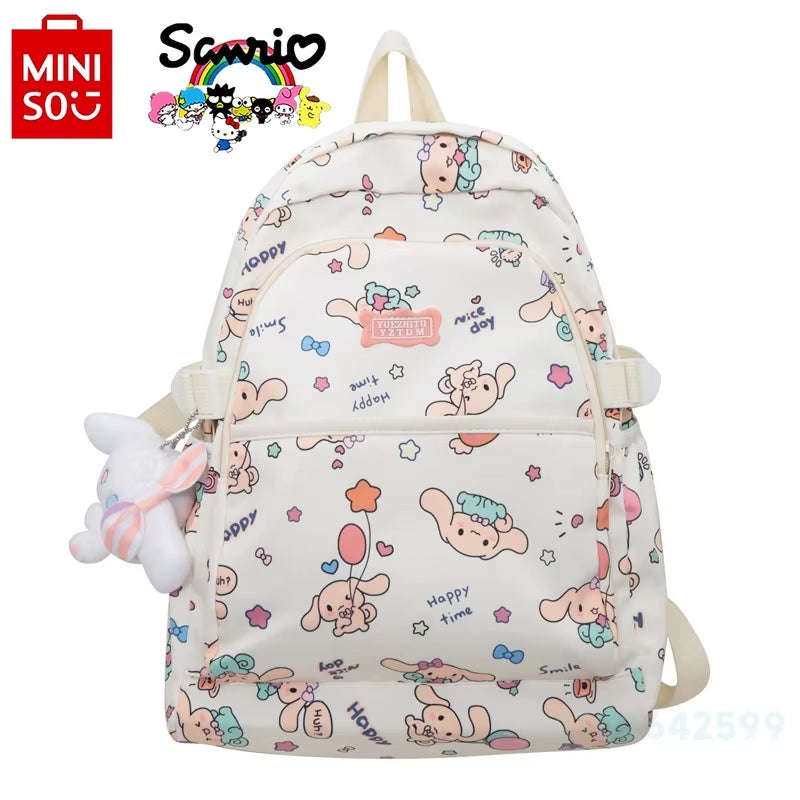 Sanrio Cinnamoroll 2024 New Women'S Backpack Fashionable High Quality Girl Backpack Cartoon Large Capacity Student Backpack