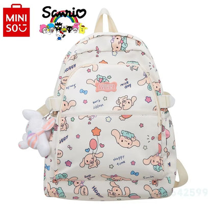 Sanrio Cinnamoroll 2024 New Women'S Backpack Fashionable High Quality Girl Backpack Cartoon Large Capacity Student Backpack